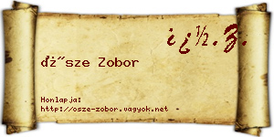 Ősze Zobor névjegykártya